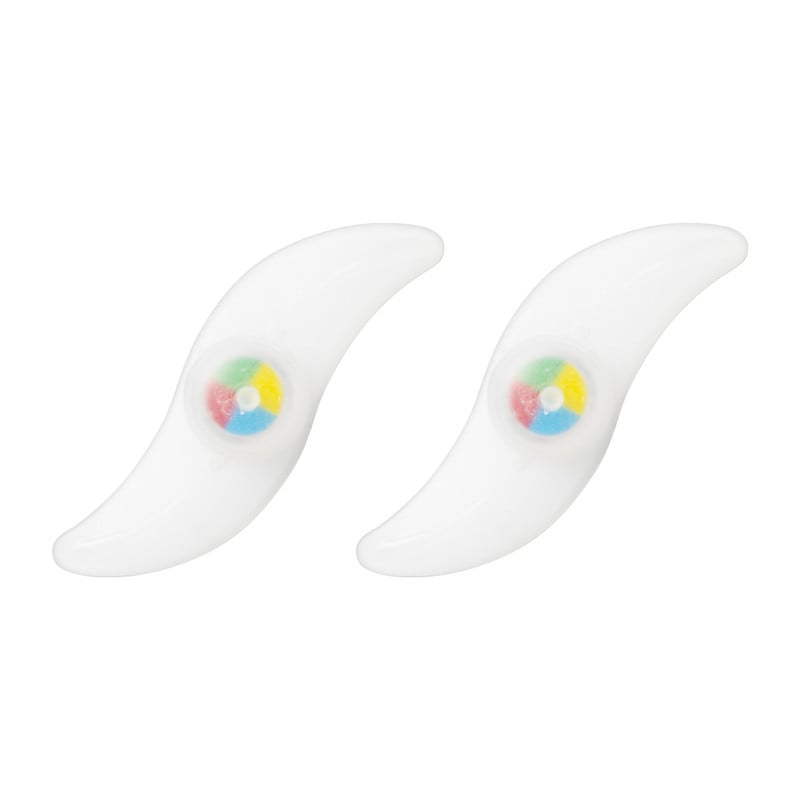 Spaaklampjes gekleurd - 2 stuks