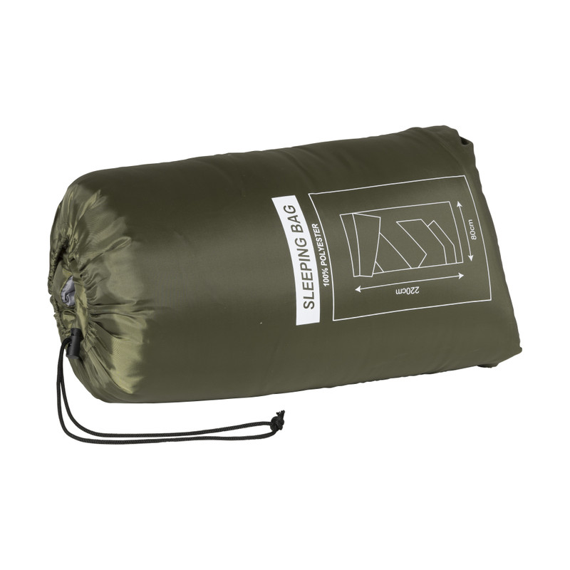 Slaapzak - groen - polyester - 80x220 cm