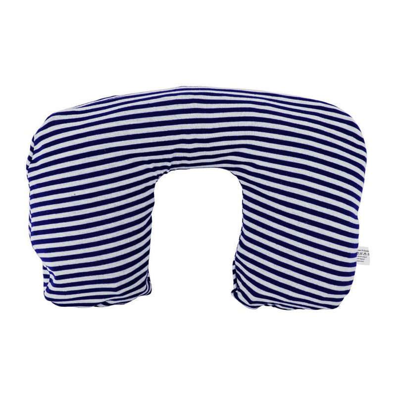 Nekkussen opblaasbaar gestreept - blauw