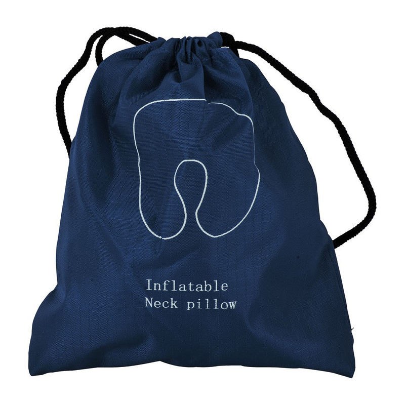 Nekkussen opblaasbaar gestreept - blauw