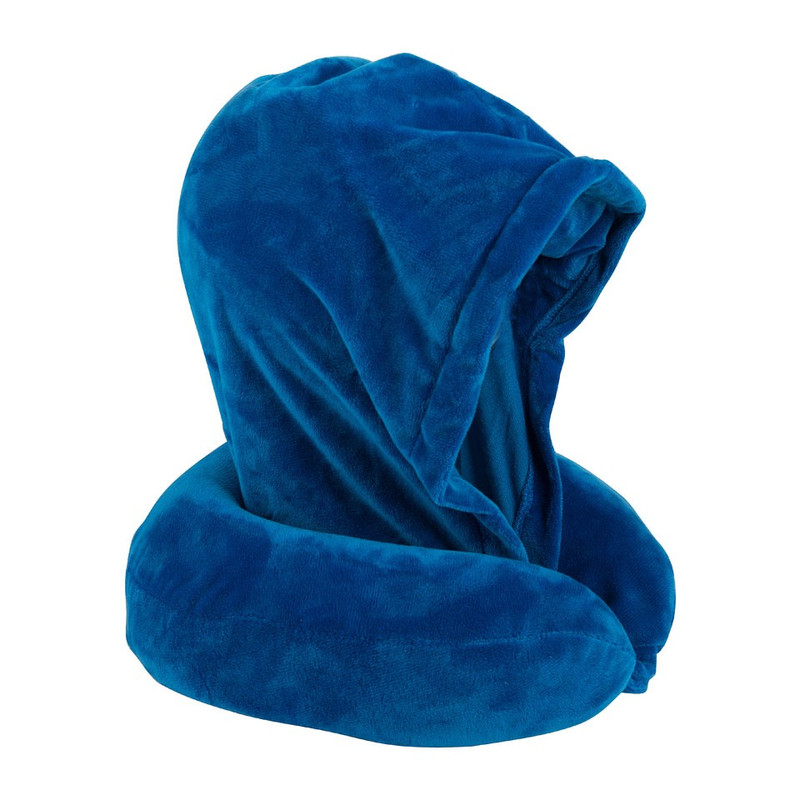 Nekkussen + capuchon - blauw