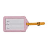 Bagagelabel - roze/oranje -12.7x7.6 cm 