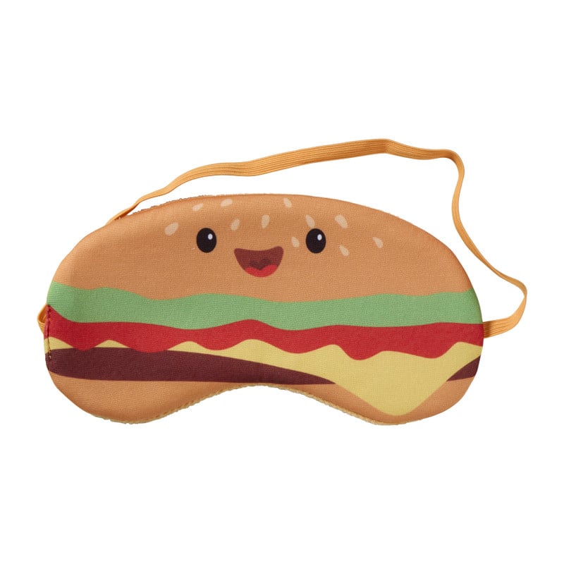 Oogmasker hamburger - oranje