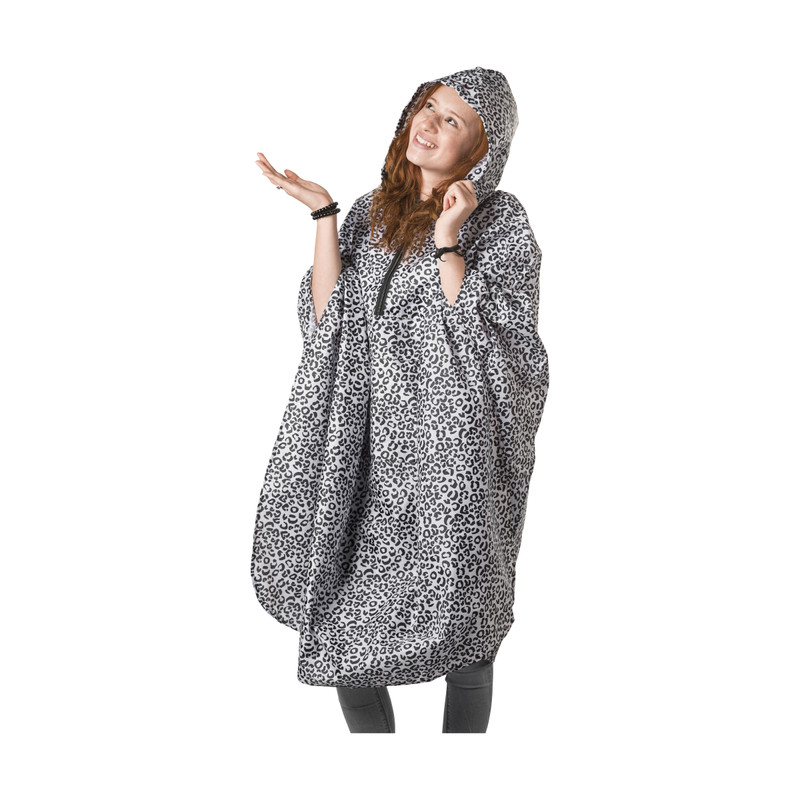Travel poncho leopard
