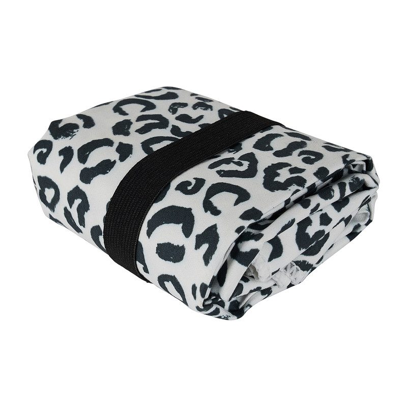 Travel-/sport handdoek leopard - 120x60 cm
