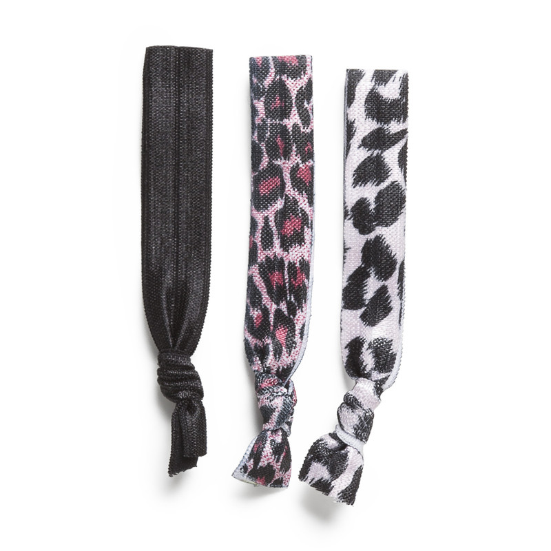 Haarelastiekjes leopard - set van 3