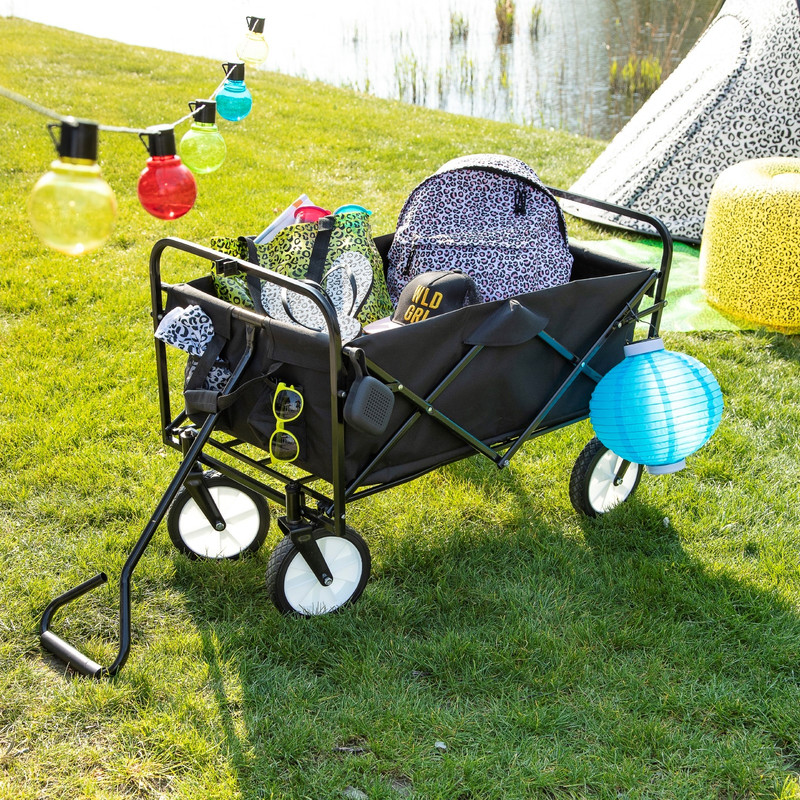 Bolderkar - zwart -  103x54x108 cm