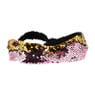 Haarband pailletten - roze/goud