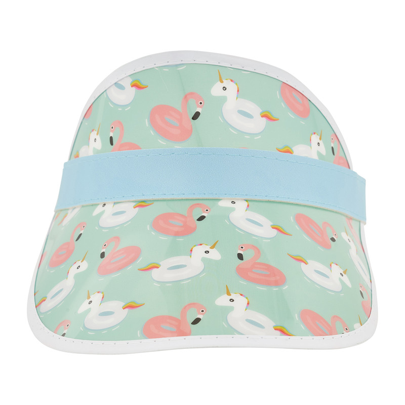 Zonneklep flamingo en eenhoorn