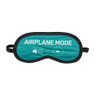 Slaapmasker airplane - groen - 19,5x9 cm