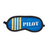 Slaapmasker pilot - blauw - 19,5x9 cm