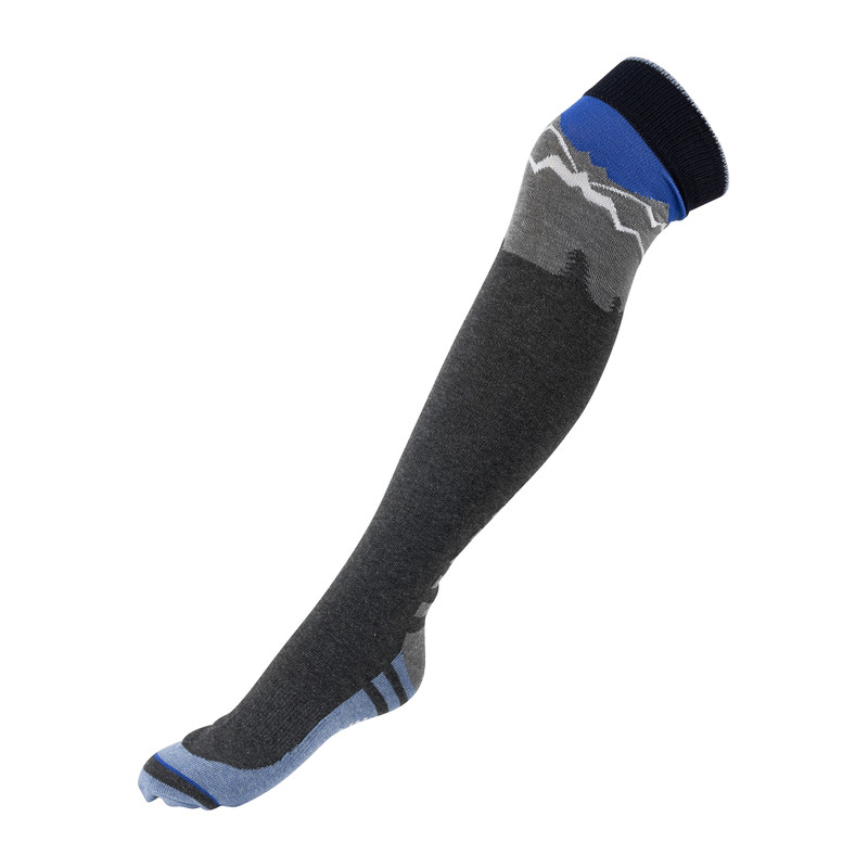 Ski sokken mountain - blauw - maat 38-41