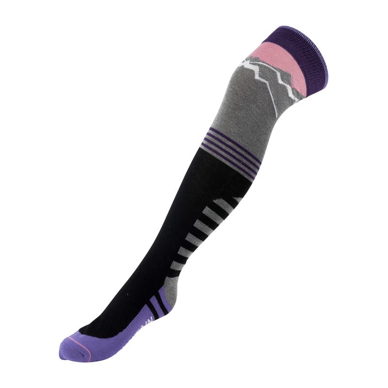 Ski sokken mountain - paars - maat 42-46