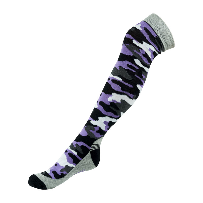 Ski sokken army - paars - maat 38-41