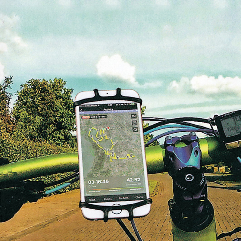 Telefoonhouder fiets - zwart