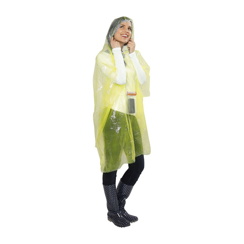 Emergency poncho - geel