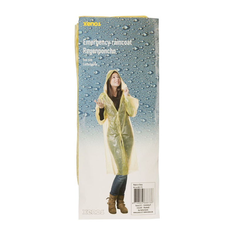 Emergency regenjas - geel