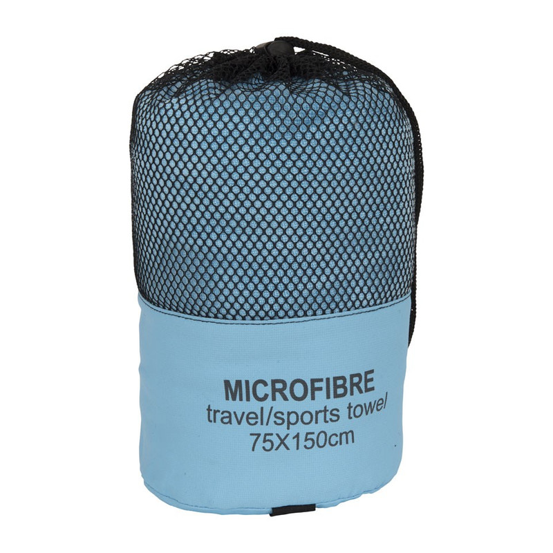 Reishanddoek - lichtblauw - 75x150 cm