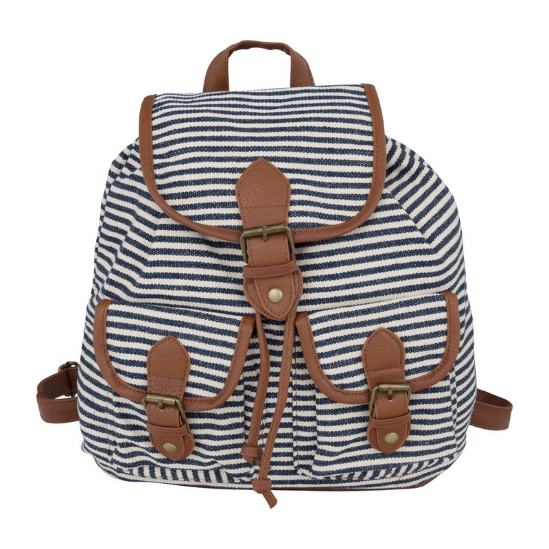 Rugzakje gestreept horizontaal smal