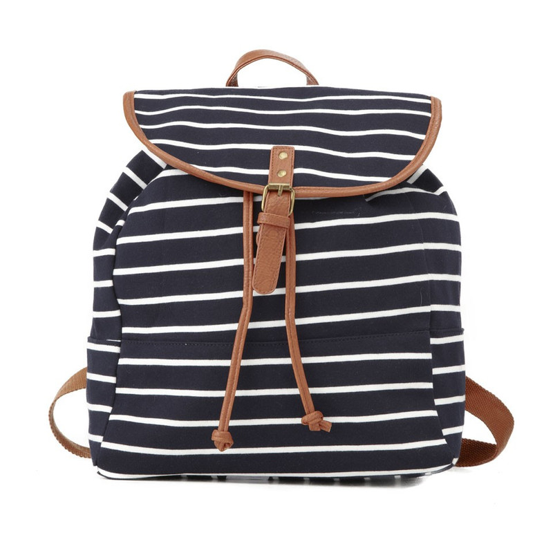 Rugzakje gestreept horizontaal breed