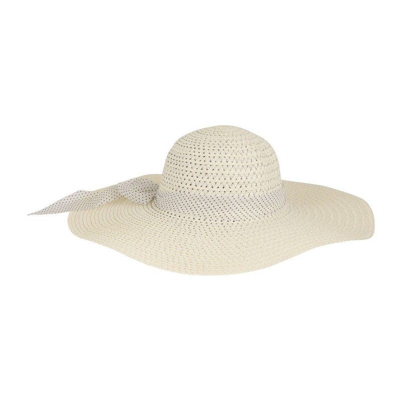 Dameshoed Kenia strik kleine stip zwart/wit