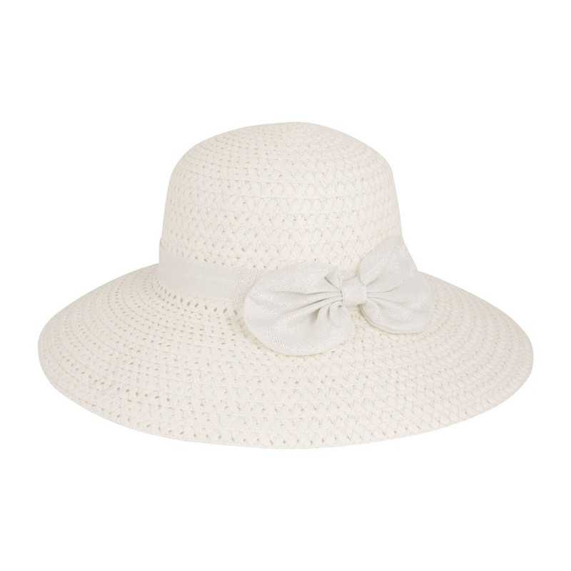 Dameshoedje met strik wit 