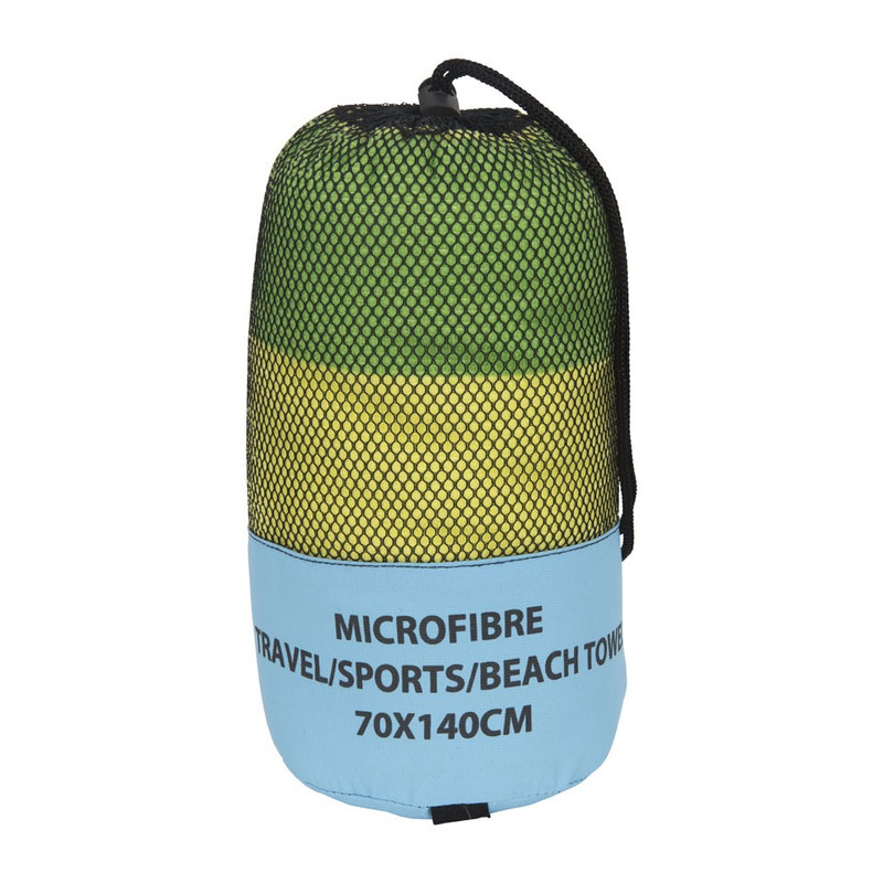 Travel/sport/strandhanddoek - 70x140 cm - groen