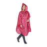 Travel poncho dots - rood