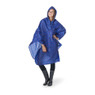 Travel poncho dots - blauw