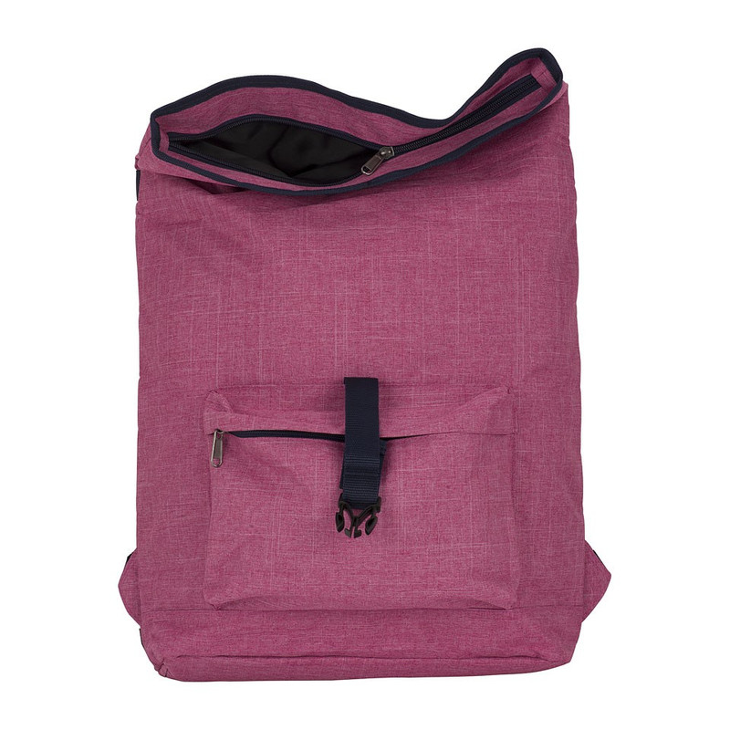 Rugzak met vouwsluiting roze