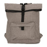Rugzak met vouwsluiting taupe