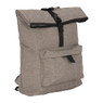 Rugzak met vouwsluiting taupe