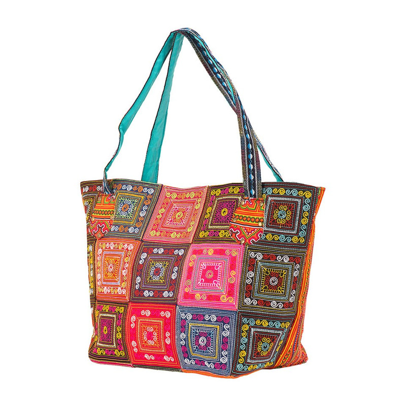 Strand-picknicktas ethnic zigzag