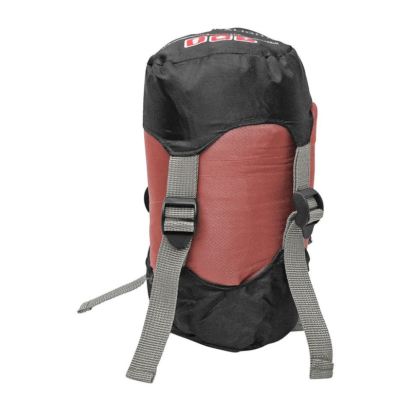 Slaapzak microfiber - 200x70 cm - zwart/rood