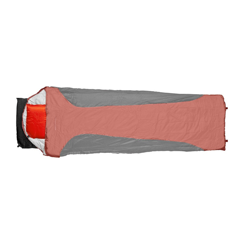 Slaapzak microfiber - 200x70 cm - zwart/rood