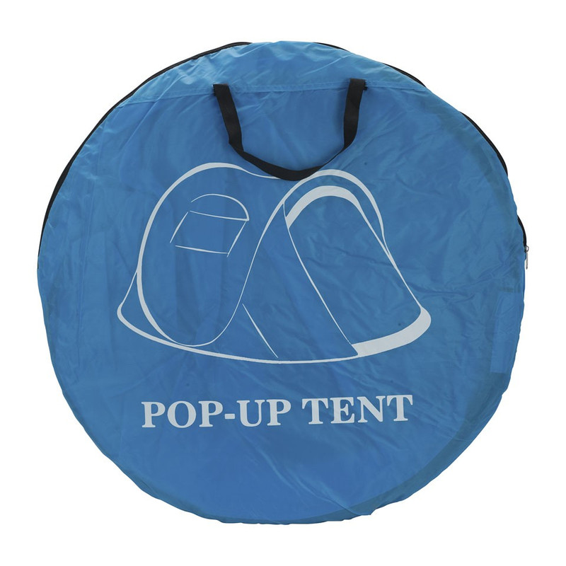 Dunlop 2-Persoonspop-Up Koepeltent - Blauw/Grijs Campingtent 255 X 155 X 95 Cm