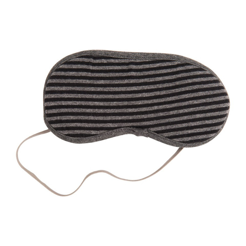 Nekkussen + oogmasker - zwart/grijs