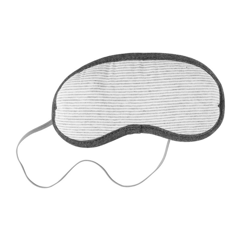 Nekkussen + oogmasker - wit/grijs
