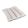 Kussen geribbeld - wit/grijs - 33x33 cm