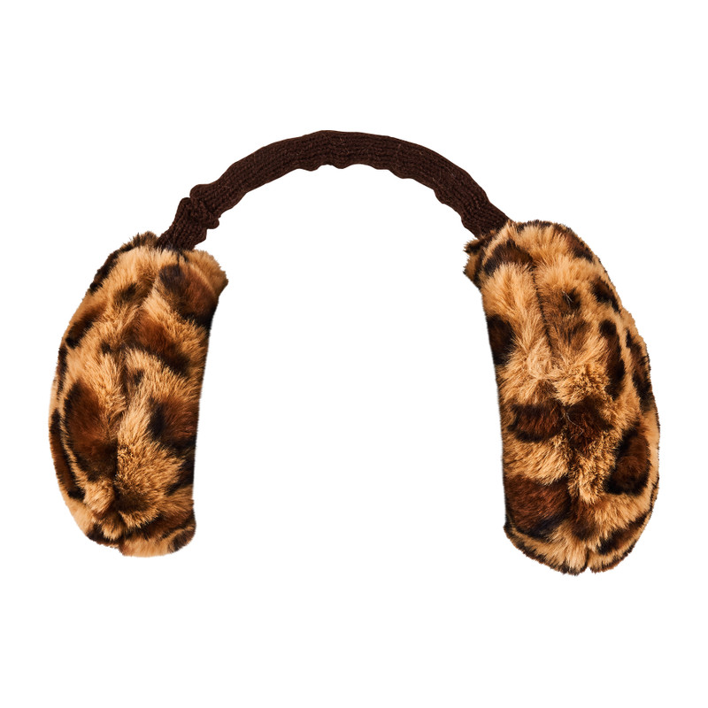 Oorwarmers - leopard - 1 maat