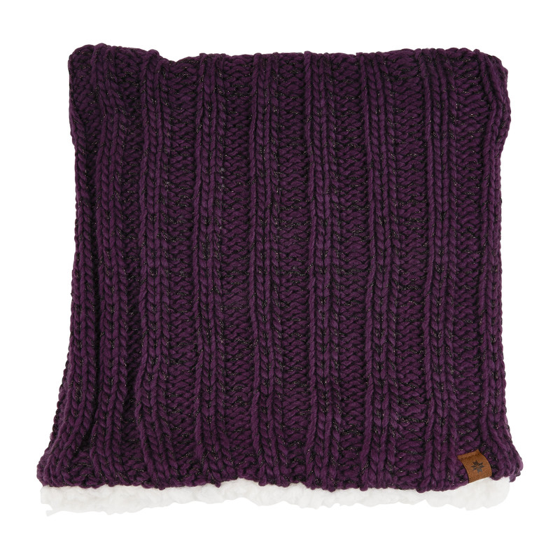 Dames skicol - rood glitter