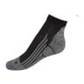 Coolmax enkelsokken - 35/38 - zwart/grijs - 2 paar