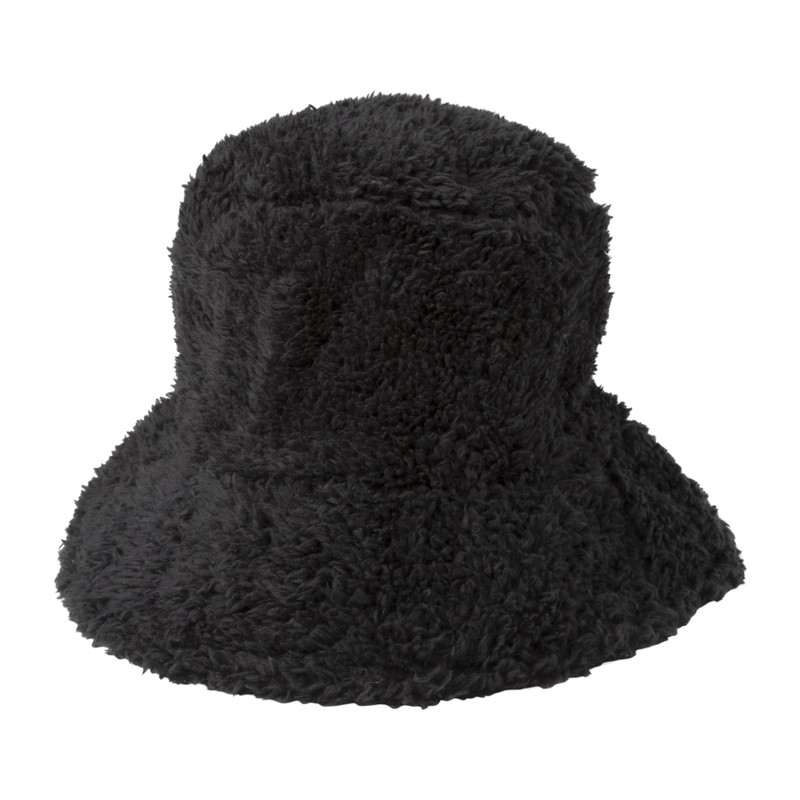 Bucket hat  teddy - zwart - one size