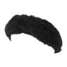 Hoofdband teddy - zwart - one size