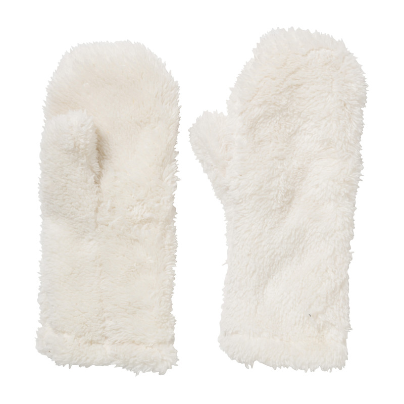 Wanten teddy - wit - one size