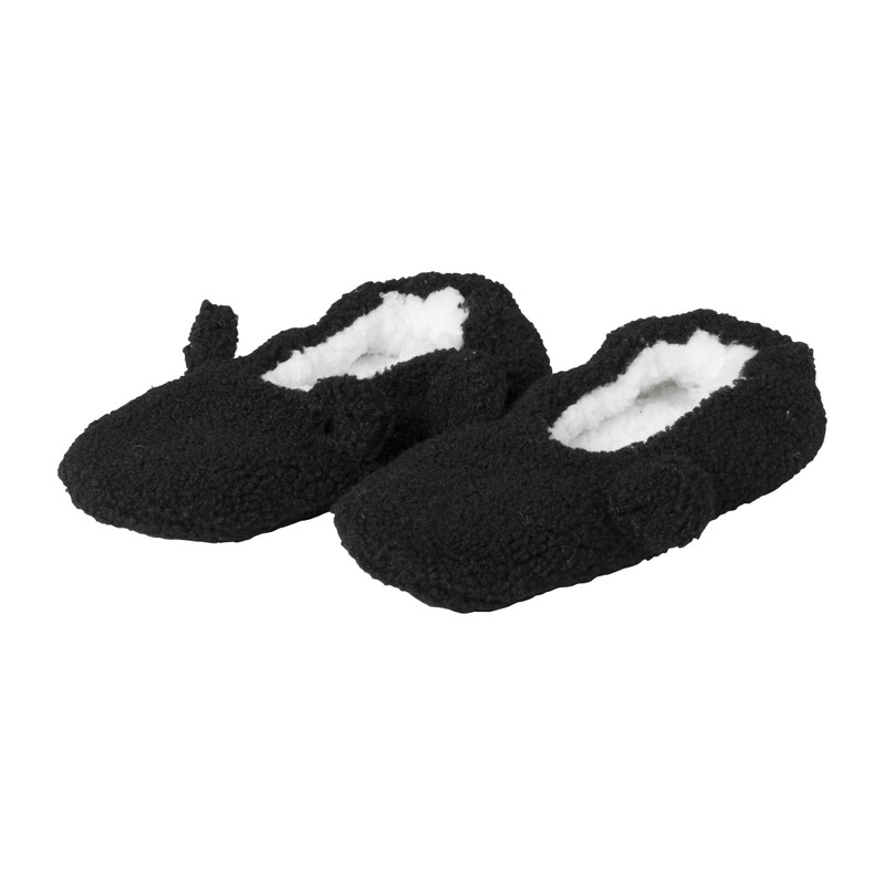Ballerina Pantoffels - zwart - maat 37/39