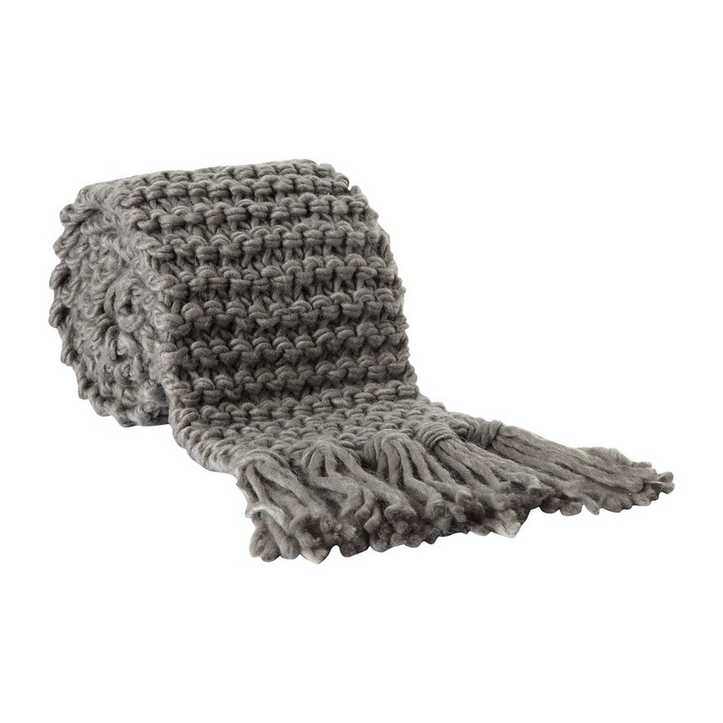 Sjaal gebreid - grijs