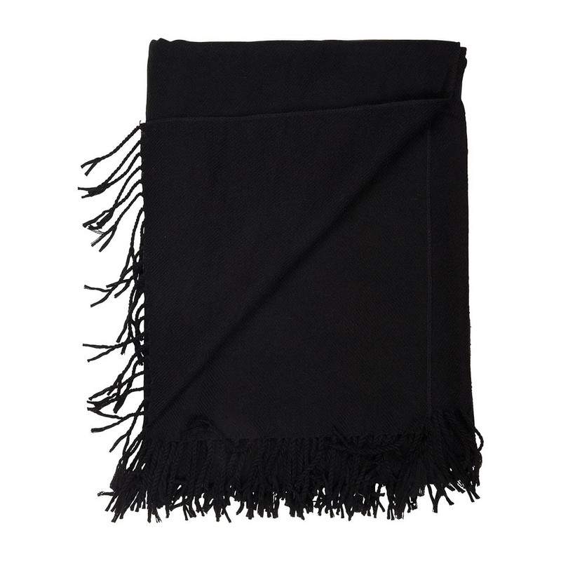 Omslagdoek met split - zwart