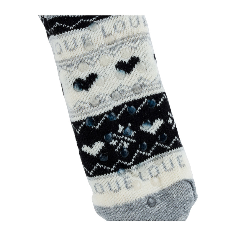 Huissokken love - zwart - maat 36/41