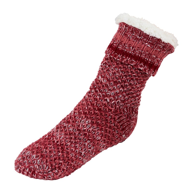 Huissokken loungewear - rood - maat 36/41